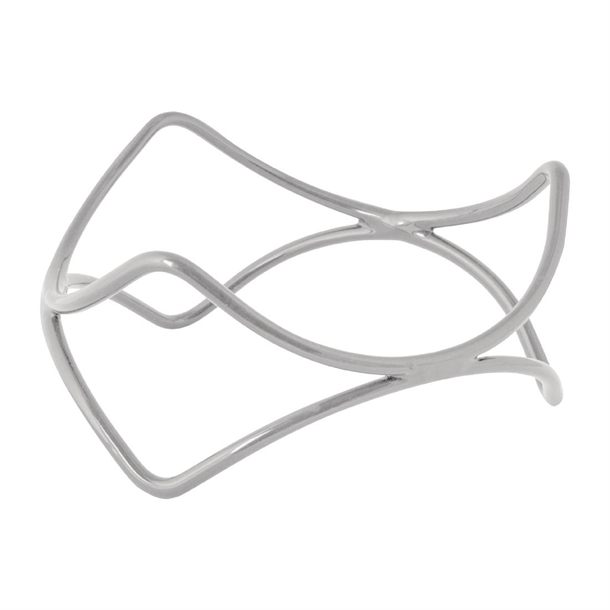Ryner Spiral Riser Display Stand Silver - 200x100mm (Box 6)
