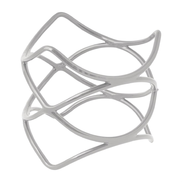 Ryner Spiral Riser Display Stand Silver - 200x200mm (B2B)