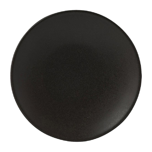 Zuma Coupe Tapas Plate Charcoal - 130mm (Box 6) (B2B)