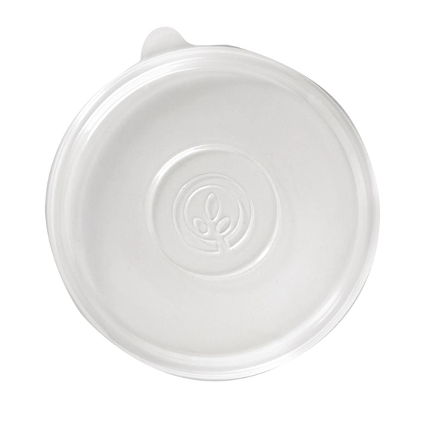 BioPak PP Bowl Lid to suit 800-1 and 180ml - Clear (Box 400) (B2B)