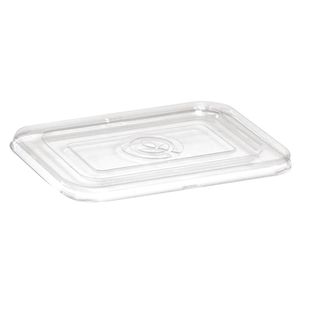 BioPak PET Takeaway Lid to Suit 500 & 600ml Base Clear (Box 500) (B2B)
