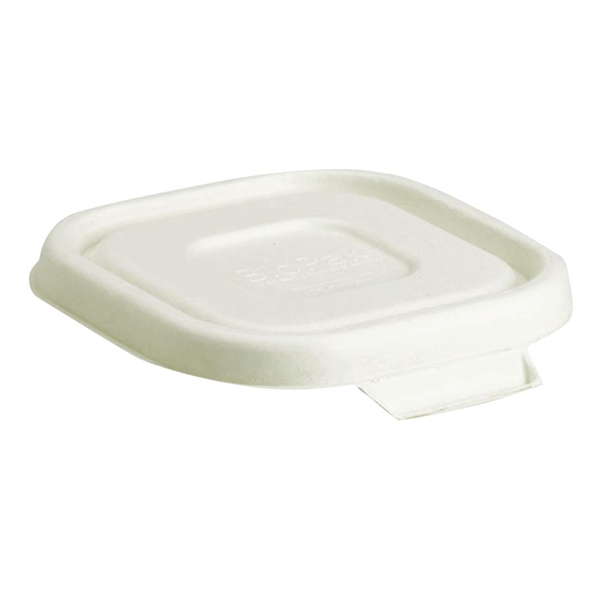BioPak BioCane Takeaway Lid to Suit 480 & 630ml Base White (Box 600)