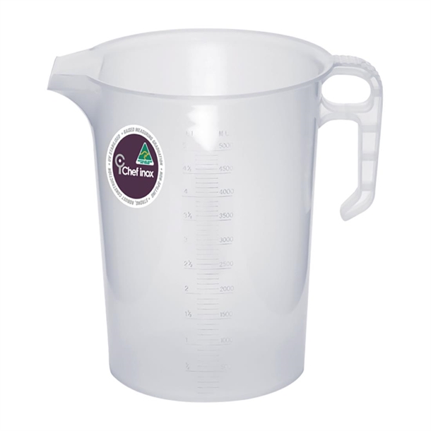 Chef Inox Polycarbonate Measuring Jug - 5Ltr