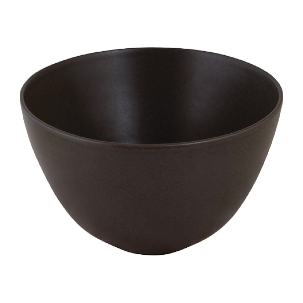 Zuma Deep Rice Bowl Charcoal - 113mm (Box 6)