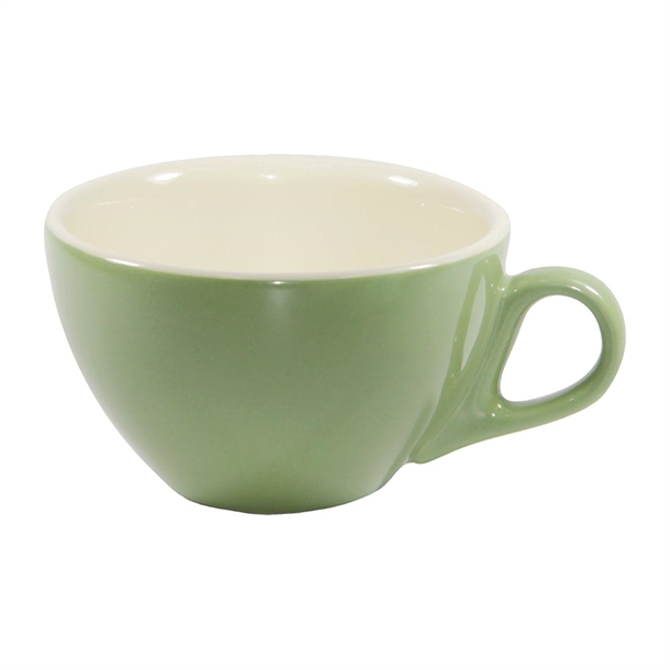 Brew Cappuccino Cup Sage/White - 220ml (Box 6)