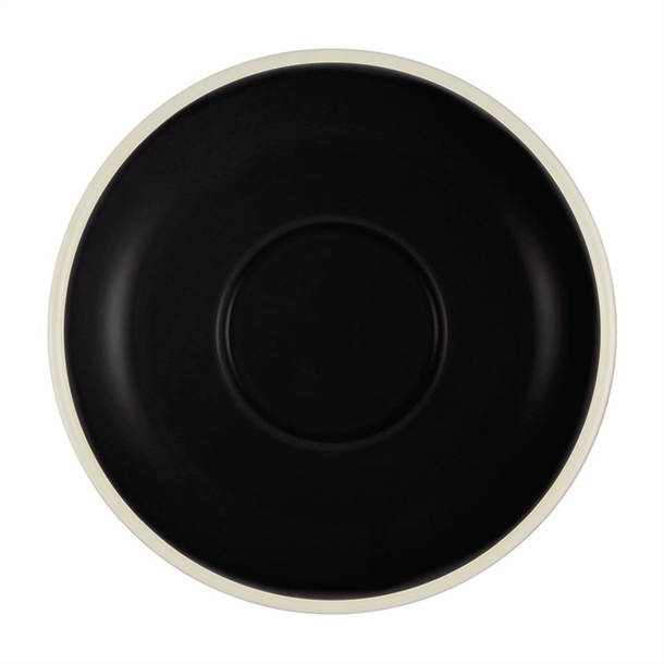 Brew Espresso Saucer Onyx/White (Box 6) (B2B)