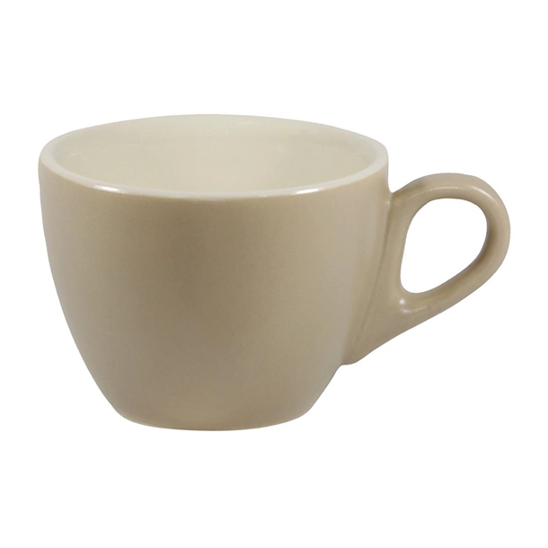 Brew Flat White Cup Harvest/White 220ml (Box 6) (B2B)
