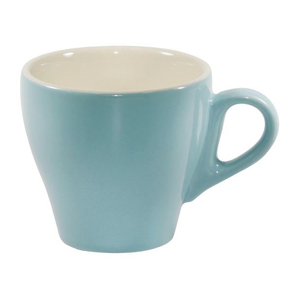 Brew Long Black Cup Maya Blue/White 180ml (Box 6) (B2B)