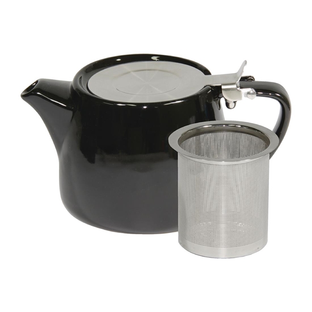 Brew Stackable Teapot S/S Lid & Infuser Onyx 500ml (Box 2) (B2B)