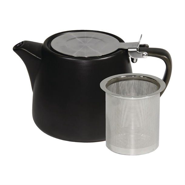 Brew Stackable Teapot S/S Lid & Infuser Smoke Matt Ice 500ml (Box 2) (B2B)