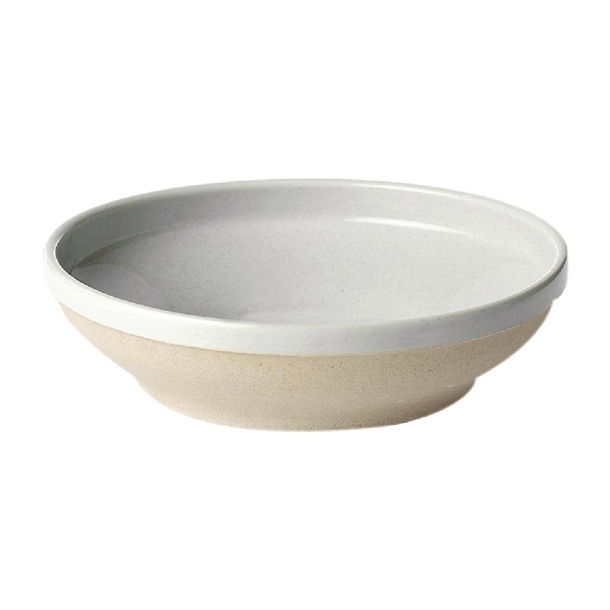 Tablekraft Soho Round Bowl Flared White Pebble 230x55mm (Box 4) (B2B)