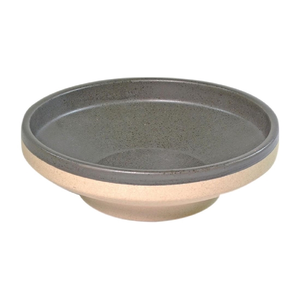 Tablekraft Soho Round Bowl Footed Speckle Black 153x35M (Box 6) (B2B)