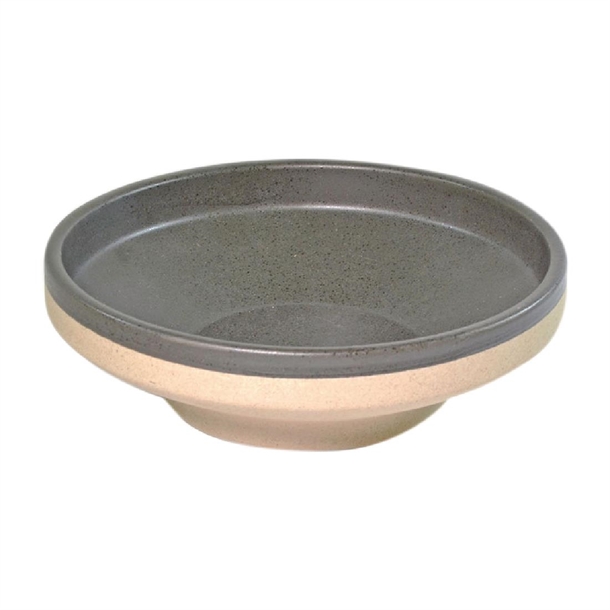 Tablekraft Soho Round Bowl Footed Speckle Black 230x68M (Box 6) (B2B)