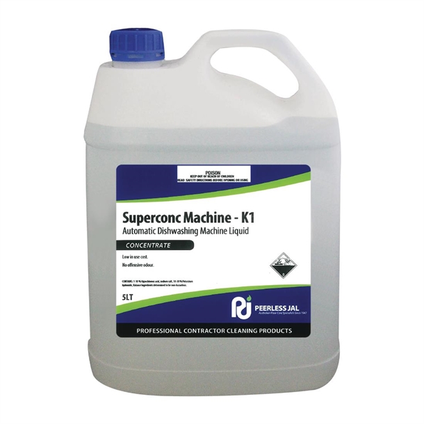 Peerless Jal Superconc Dishwashing Machine Liquid K1 - 5Ltr (Pack 2) (Direct)