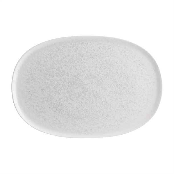 Bonna Lunar Oval Platter White - 340x230x18mm (Box 6) (B2B)