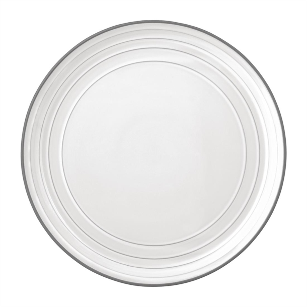 Tablekraft Linea Round Coupe Plate White - 280mm (Box 3) (B2B)