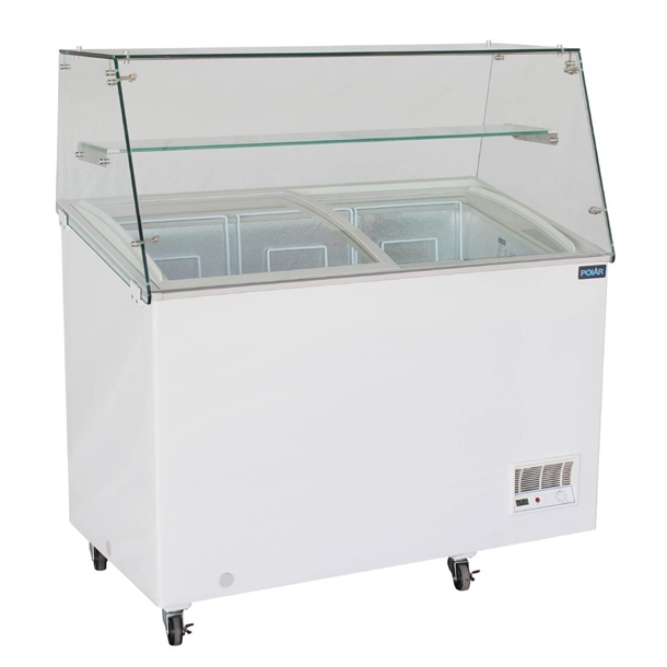 Polar G-Series Display Chest Freezer with Glass Surround - 270Ltr