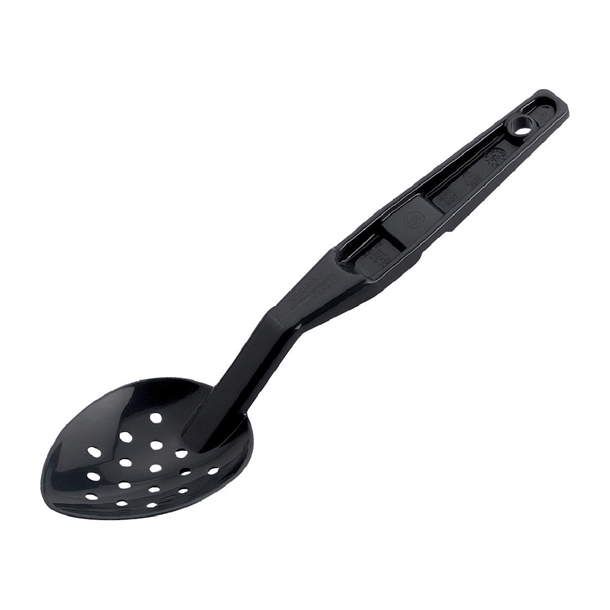 Cambro Polycarbonate Perforated Deli Spoon Black - 280mm