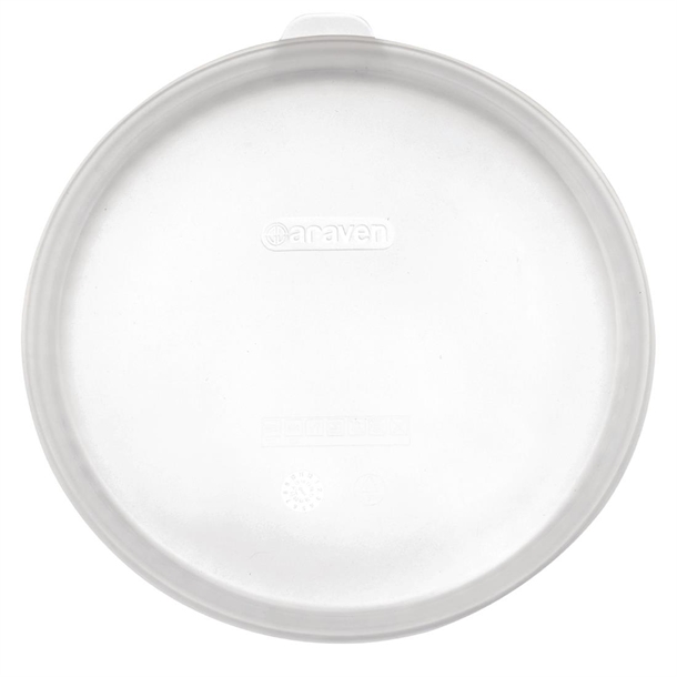 Araven Round Silicone Lid Transparent - 133mm