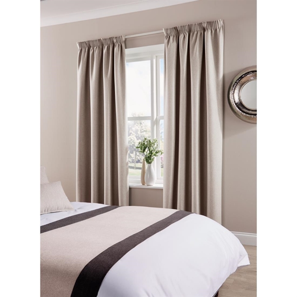 Comfort TUNDRA Curtain 3" Tape PLATINUM - 270x229cm
