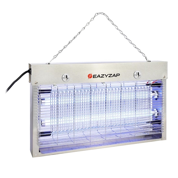 Eazyzap Brushed Stainless Steel LED Pest Killer - 14watt