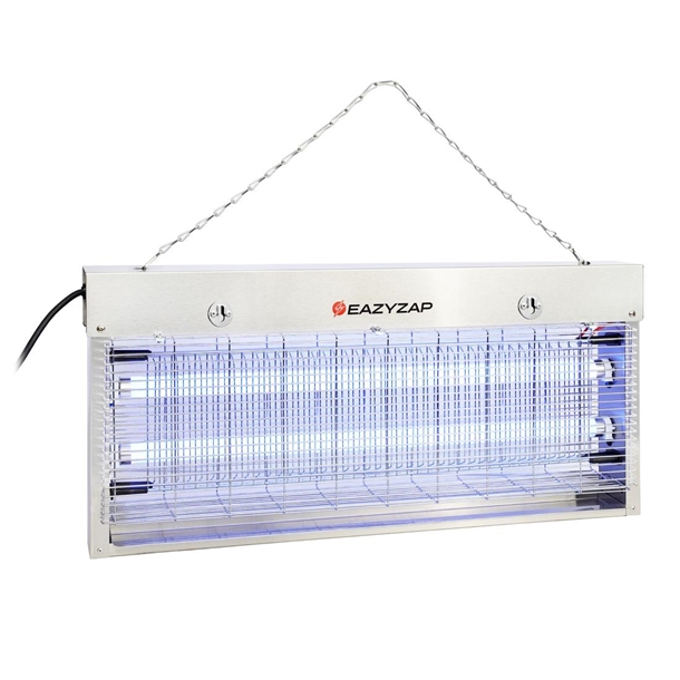 Eazyzap Brushed Stainless Steel LED Pest Killer - 20watt