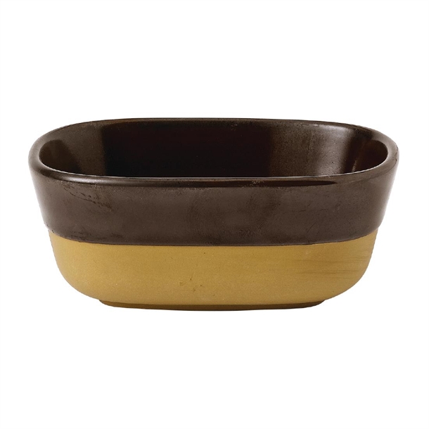 Churchill Emerge Cinnamon Brown Dish 120x90x50mm (Box 6) (Direct)