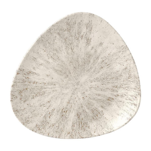 Churchill Stone Agate Grey Lotus Plate 254mm 10" (Box 12) (Direct)