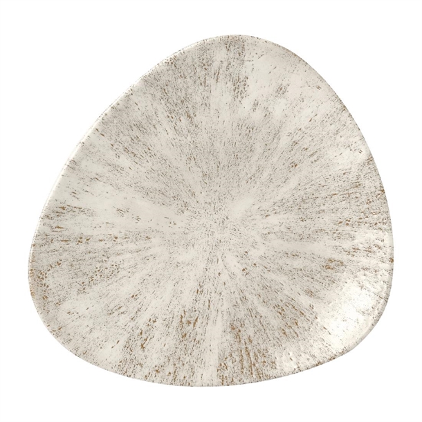 Churchill Stone Agate Grey Lotus Plate 228mm 9" (Box 12) (Direct)