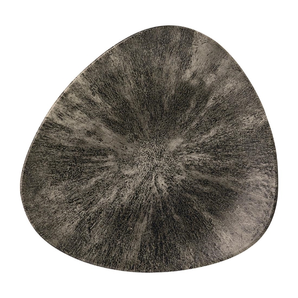Churchill Stone Quartz Black Lotus Plate 228mm 9" (Box 12) (Direct)