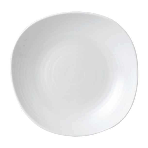 Dudson White Organic Coupe Wobbly Bowl 288mm 11 3/8" (Box 6) (Direct)