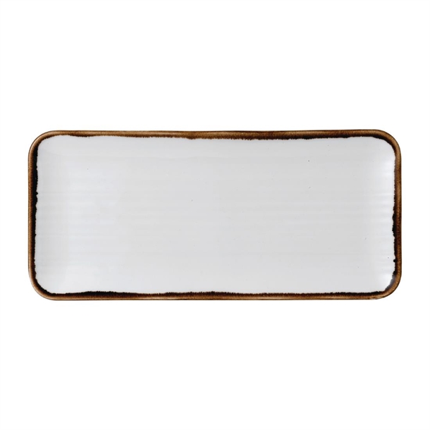 Harvest Natural Organic Coupe Rect Platter349x158mm13 3/4x6 1/4" (Box 6)(Direct)