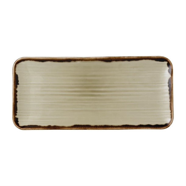 Harvest Linen Organic Coupe Rect Platter 349x158mm 13 3/4x6 1/4" (Box 6)(Direct)