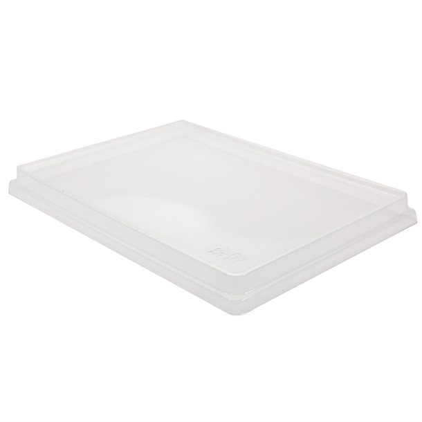 Creative Clear PET Salad Box Lid - 205x145x10mm(Box 50)