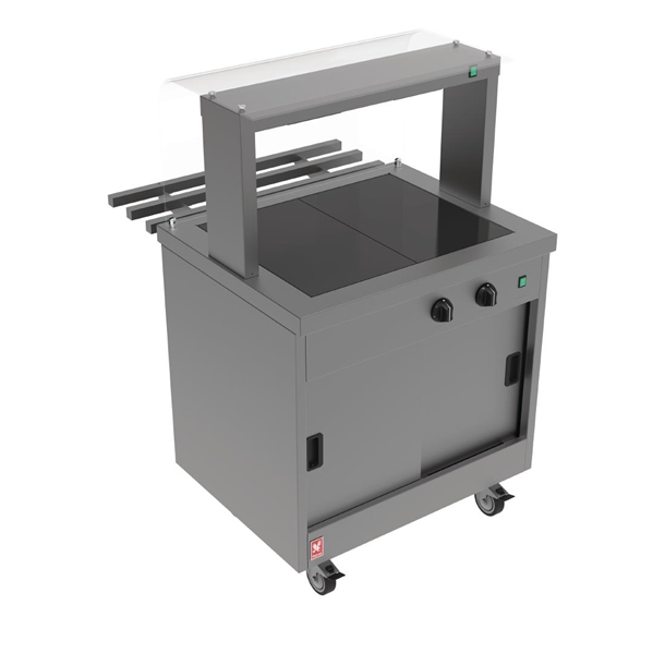 Falcon Two Hot top Hotcupboard Servery Counter with Gantry & Trayslide (Direct)