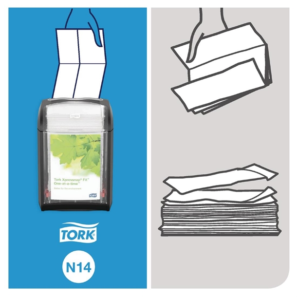 Tork® Xpressnap Interfold Dispenser Napkins, 2-Ply, 6.5 X 8.5, Natural