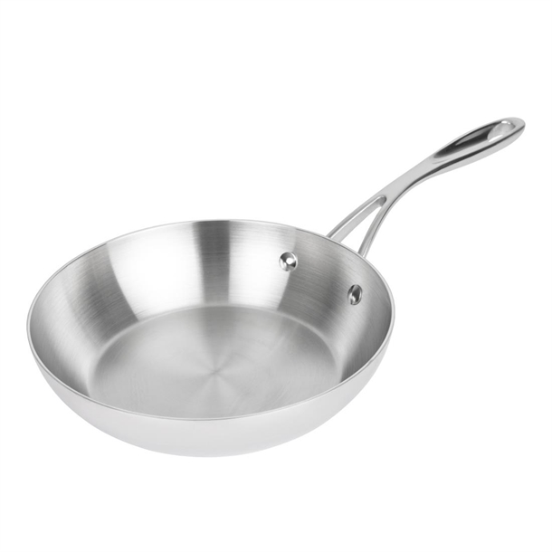 Vogue Induction Tri-Wall Fry Pan St/St - 200mm