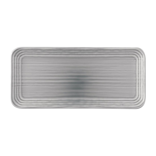 Dudson Harvest Norse Grey Organic Coupe Rect Platter 338x155mm (Box 6) (B2B)