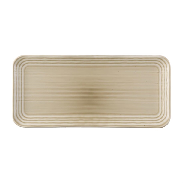 Dudson Harvest Norse Linen Organic Coupe Rect Platter 338x155mm (Box 6) (B2B)