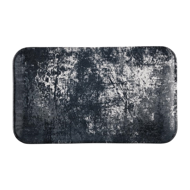 Dudson Makers Urban Black Organic Rectangular Plate 269mmx160mm(Box 12) (B2B)