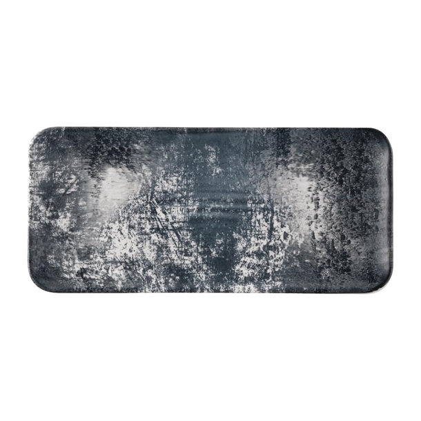 Dudson Makers Urban Black Organic Coupe Rect Platter 338x155mm(Box 6) (B2B)