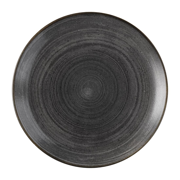 Churchill Stonecast Raw Black Evolve Coupe Plate 286mm(Box 12)(Direct)
