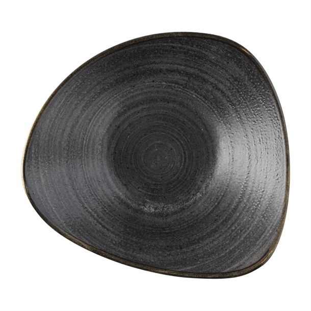 Churchill Stonecast Raw Lotus Schalen, Schwarz, 229 mm, (12 Stück)