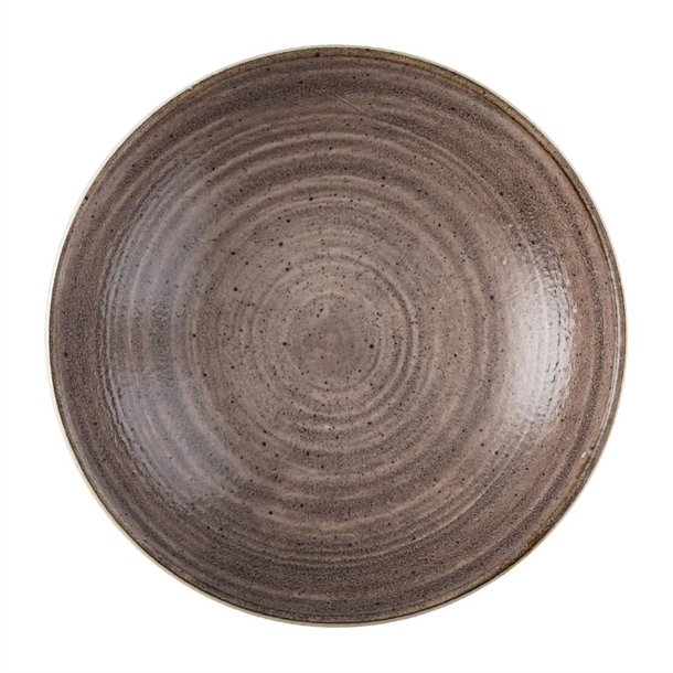 Churchill Stonecast Raw Coupe Schalen Braun 184mm (12 Stück)