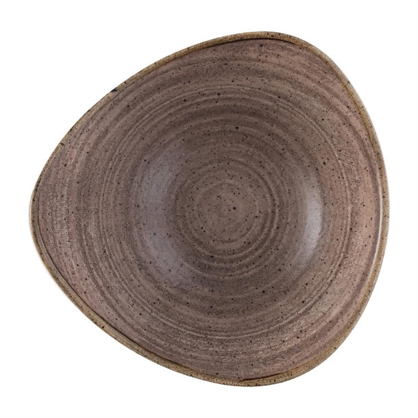 Churchill Stonecast Raw Brown Lotus Plate 229mm (Box 12)(Direct)