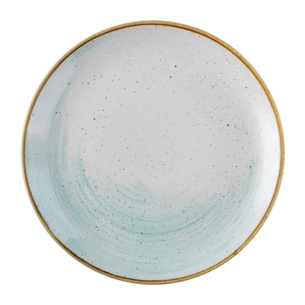 Churchill Stonecast Accents Duck Egg Evolve Coupe Plate 286mm (Box 12) (B2B)