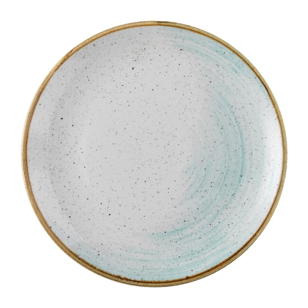 Churchill Stonecast Accents Duck Egg Evolve Coupe Plate 260mm (Box 12) (B2B)
