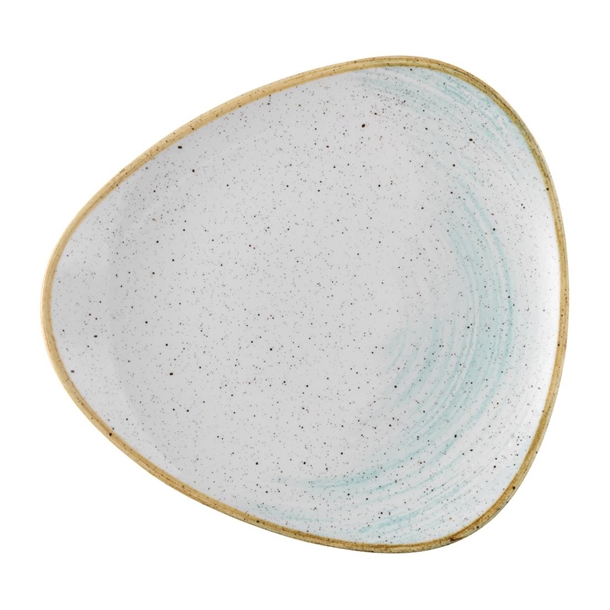 Churchill Stonecast Accents Duck Egg Lotus Plate 254mm (Box 12) (B2B)