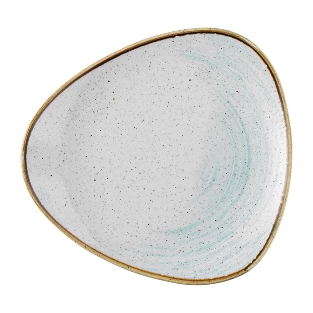 Churchill Stonecast Accents Duck Egg Lotus Plate 229mm (Box 12) (B2B)