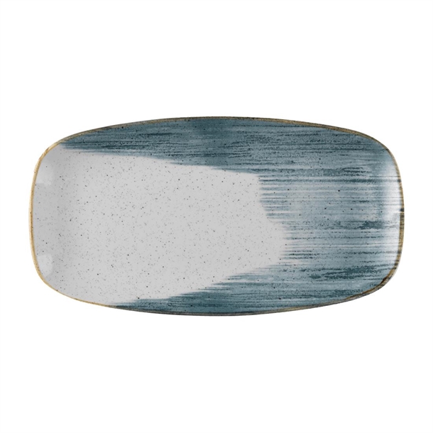 Stonecast Accents Blueberry Chefs Oblong Plate 348x189mm(Box 6) (B2B)
